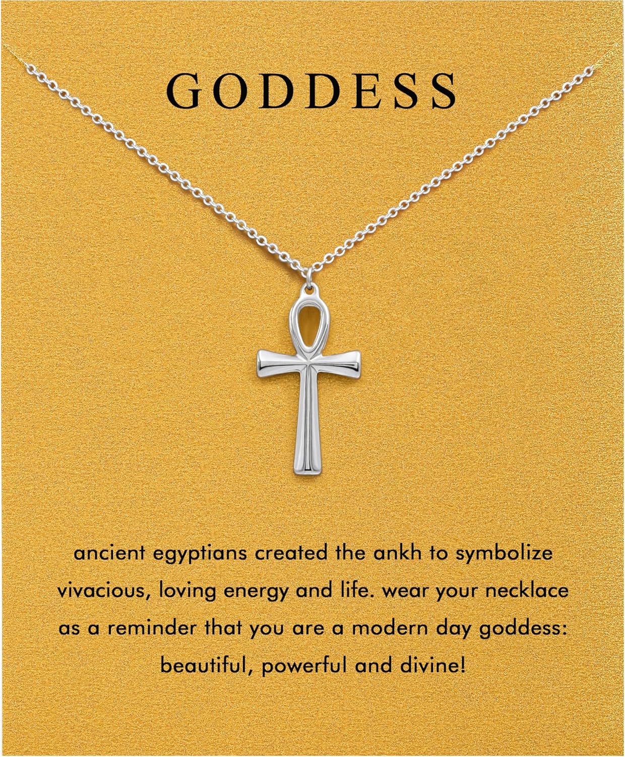 Baydurcan Pendant Necklace for Women Evil Eye Ankh Bow Necklace for Friends Sister Birthday Just Because Christmas Gifts