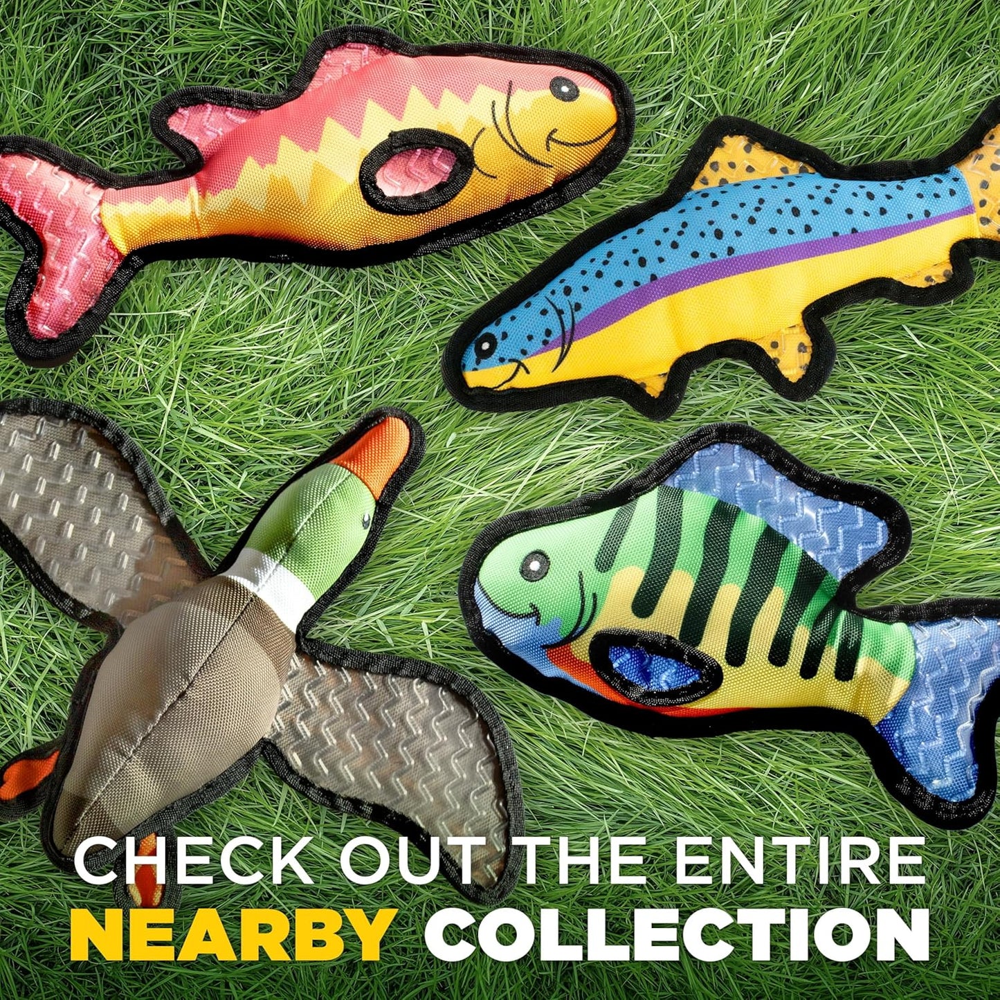 Dog Toys | Plush Toy Duck Stuffed Animal for Dogs | Outdoor Toy - Easy to Clean and Made from Non Toxic Materials