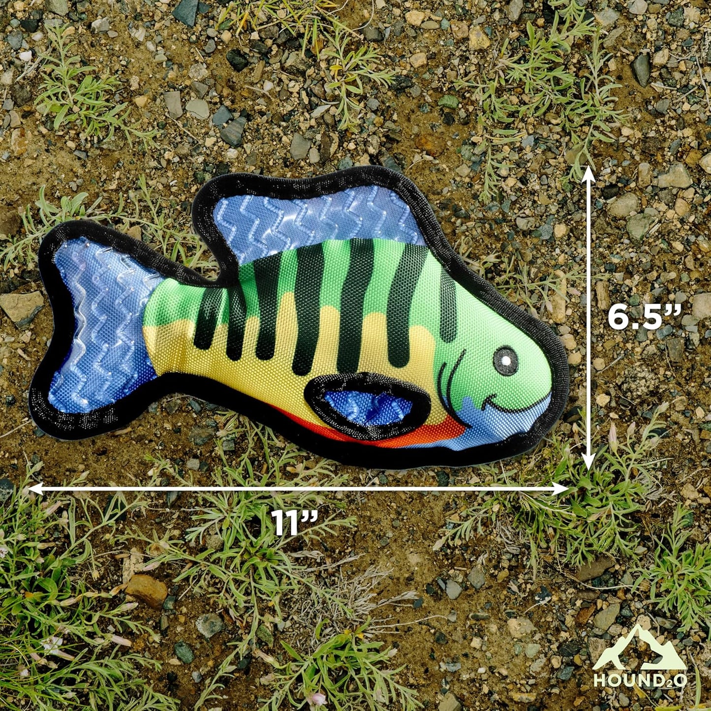 Dog Toys | Plush Toy Fish Bluegill Stuffed Animal for Dogs | Outdoor Toy - Easy to Clean and Made from Non Toxic Materials