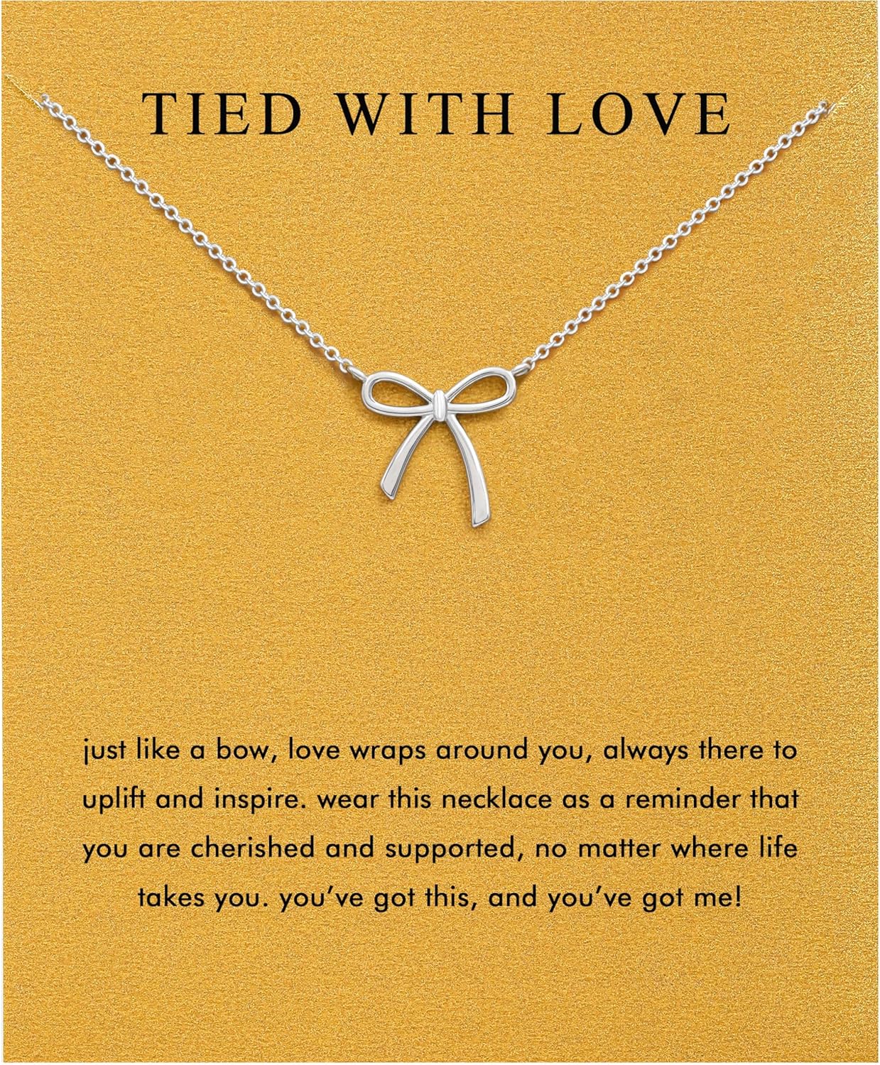 Baydurcan Pendant Necklace for Women Evil Eye Ankh Bow Necklace for Friends Sister Birthday Just Because Christmas Gifts