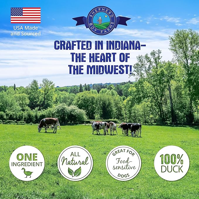 Freeze Dried Dog and Cat Treats, Duck Heart, All Natural Single Ingredient Freeze-Dried Dog Treat & Snacks, Made in USA, High Protein, Essential Nutrition of Raw Food, 8oz