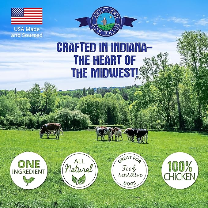 Freeze Dried Dog and Cat Treats, Chicken Breast, All Natural Freeze-Dried Dog Treat & Snacks, Made in USA, High in Protein, Nutrition of Raw Food, Single Ingredient, 8oz